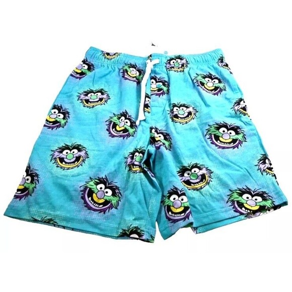 DISNEY Parks Muppets ANIMAL PAJAMA SHORTS DRAWSTRING ADULT Unisex Size SMALL - Picture 4 of 9